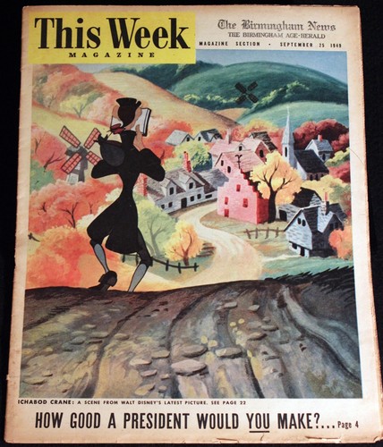 Walt disney 1949 ichabod crane - walt,