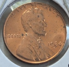 US One Cent, 1964-D, Lincoln