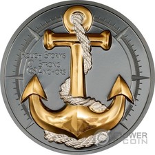 ANCHOR RAW STORMS Viaggio 2 oz moneta argento 10$ Isole Cook 2025