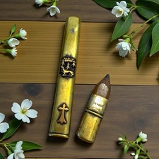 Antico Porte Crayon Matita Belle Epoque Con Stemma Nobiliare 