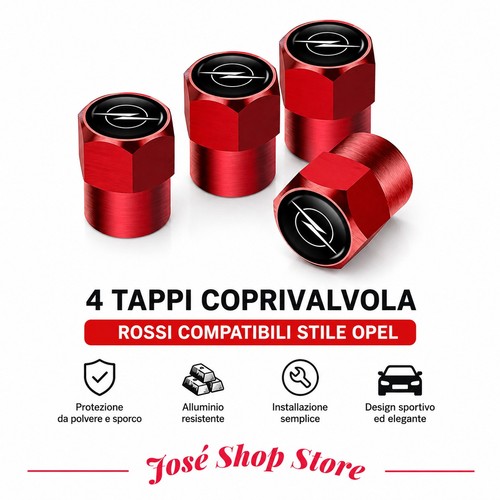 Tappi coprivalvola rossi - 4,