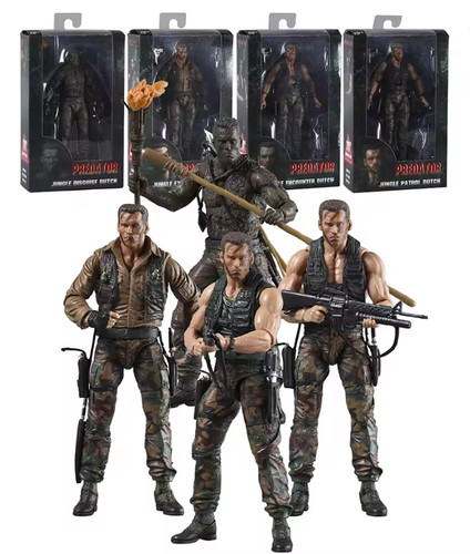 Modellino neca predator jungle - predator,