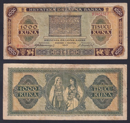 Banconota croazia 1000 kuna - 1000,