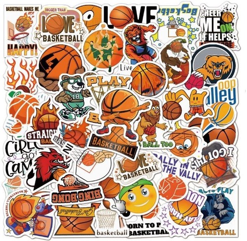 Set adesivi pezzi basket - 50,