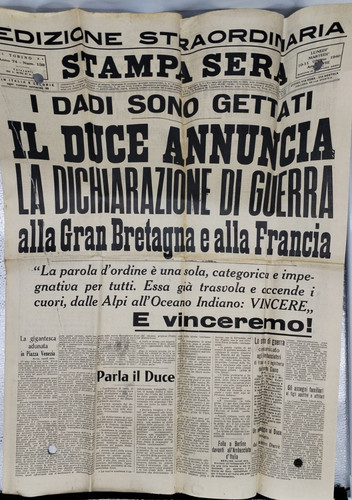 Stampa sera ww2 - , 1940