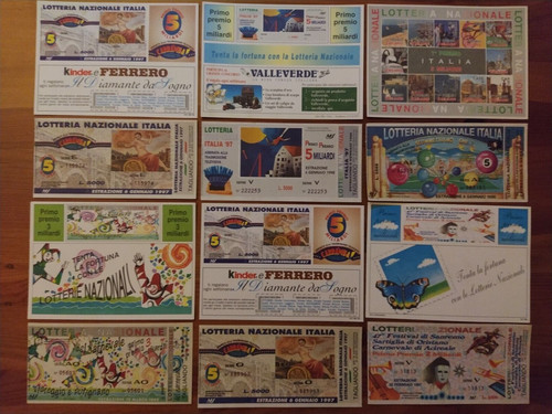 Lotto biglietti cartoline - e,