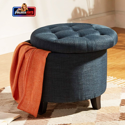 Pouf contenitore poggiapiedi - contenitore,