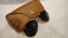 Occhiali da sole AUTENTICI Ray Ban Aviator Large Metal Wayfarer polarizzati neri RB3025