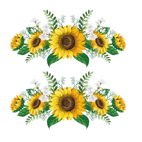 Pcs adesivo murale - murale, girasole