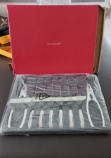 SET POSATE PER ARAGOSTA BRANDANI 8 PEZZI IN ACCIAIO INOX CON PINZE E FORCHETTINE