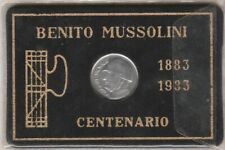 MUSSOLINI  1 FOLDER CON MONETA DEL CENTENARIO BENITO MUSSOLINI MILITARIA