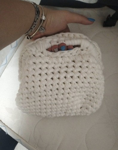Borsetta clutch bianca - borsetta,