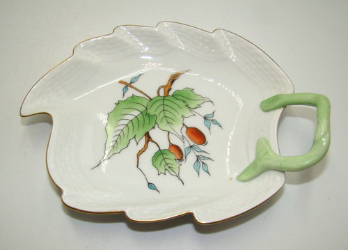 Herend student painted leaf - herend,