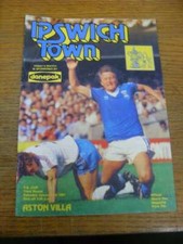 03/01/1981 Ipswich Town v Aston Villa [FA Cup] (creased corner, folded)