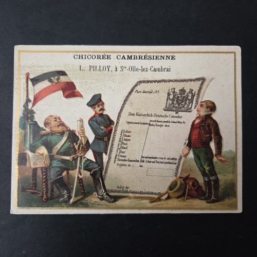 Chromo antico passaporto