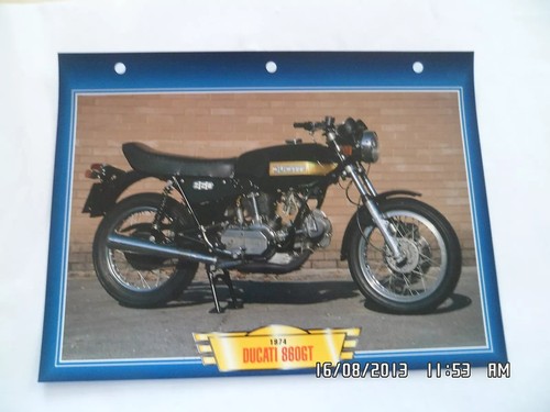 Carte fiche moto 1974 ducati - 1974,