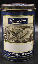 Antica Scatola Latta Cilindro Pubblicità Lievito Droghe Bertolini - Torino