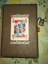 CONFIDENTIAL diario segreti con lucchetto funzionante anni '80