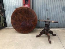 tavolo rotondo legno, stile antico, diametro 1,25. Ottime condizioni