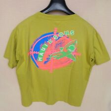 VINTAGE 90's MAUI & SONS TAGLIA S LOGO BEACH RETRO WAVE AND SHARK 