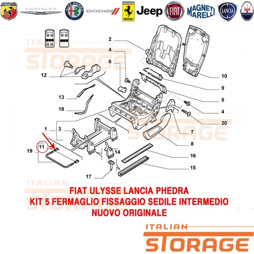 Fiat ulysse lancia phedra - fiat, kit