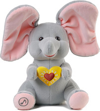 Elefante Di Peluche Elettrico Animato, Flappy Elefantino, Peluche Elefante Che M