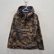 Giacca con cappuccio mimetica