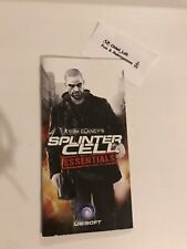 Splinter Cell Essentials Psp Solo Manuale Italiano Sony PlayStation Portable