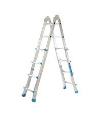 SCALA MULTIPOSIZIONE IN ALLUMINIO EASY SYSTEM 4+4 GRADINI