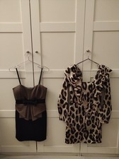 abiti marrone nero volant