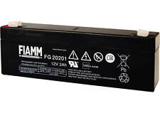 BATTERIA FIAMM FG20201 12V 2A 2AH AGM ALLARME SIRENA ANTIFUTO ALLARMI 2,2ah 2,3a