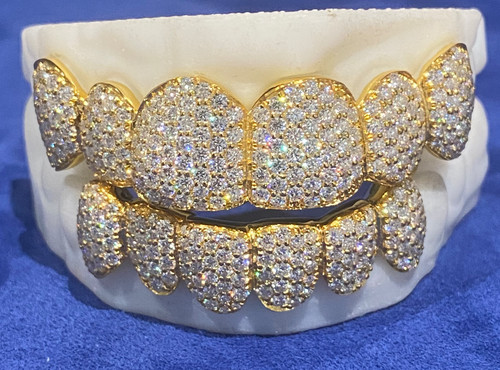 Griglia vera moissanite 6 - in,