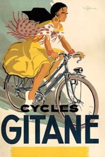 Poster Manifesto Locandina Pubblicità Stampa Vintage Biciclette Francesi Parigi