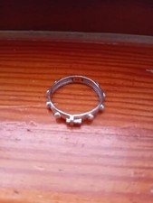 Anello Rosario Rosary Ring  Amen Argento Misura 24