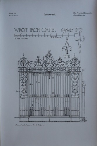 1909 architettura stampa ferro - 1909,