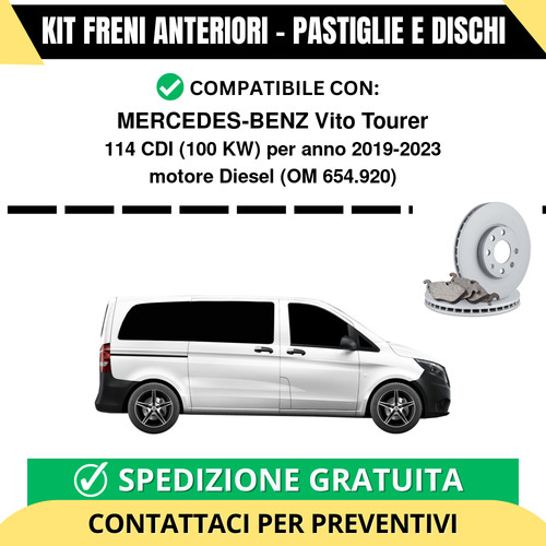 Kit freni anteriori - freni, (pastiglie