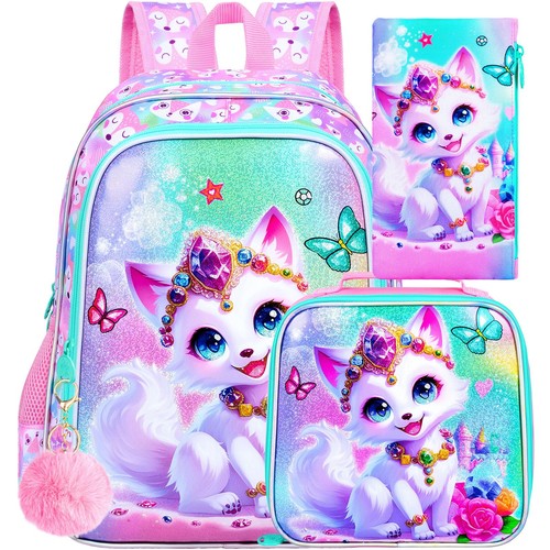 Zaino fox per ragazze 3pz - fox,