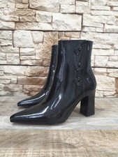 STIVALETTI DONNA IN VERNICE PETROLIO BRACCIALINI TUA L11 MODA DONNE INVERNO