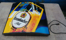 INSEGNA TABELLA LUMINOSA BIRRA KROMBACHER PILS - DIMENSIONI: 60 X 60 X 10