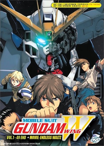 Dvd anime gundam wing 1 - gundam, (1-49