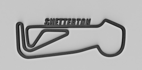 Snetterton race circuit - circuit, 3d