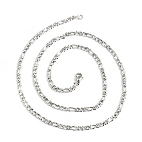 Collana catena figaro argento - collana,
