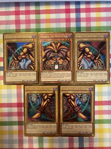 Yugioh exodia set - yugioh, completo