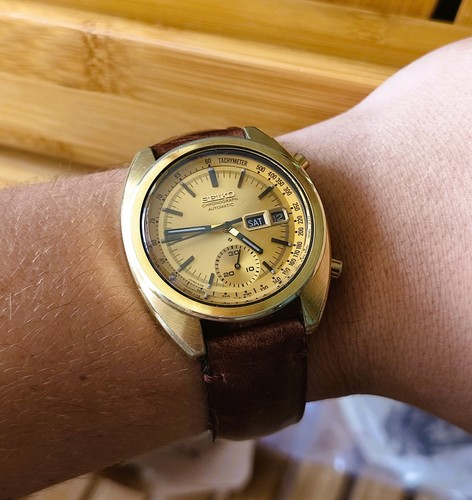 Seiko 6139 6012 gold bruce - seiko, 6139-6012
