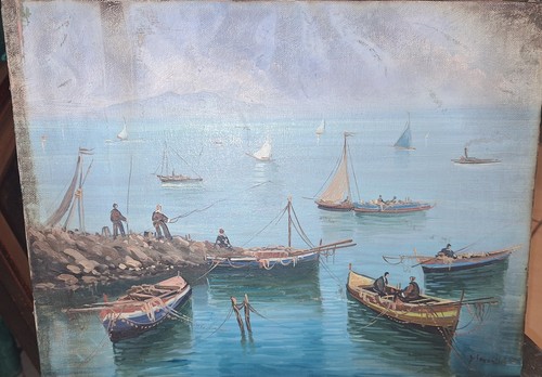 Dipinto olio tela - ad,