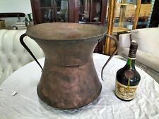 ANTICA GRANDE CONCA PER L'ACQUA IN RAME BATTUTO tina anfora pentola   3.2 KG