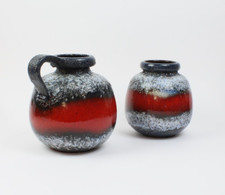 2 vasi in ceramica lava anni