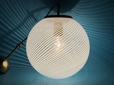 Lampadario A Sfera In Vetro Di