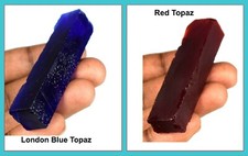 Topazio rosso creato in