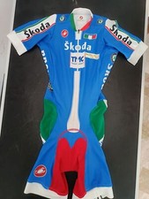 COMPLETO BODY CRONO CICLISMO CHRONO FCI ITALIA SKODA CASTELLI  TG S